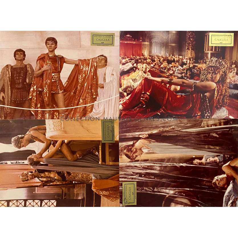 CALIGULA Photos de film x4 - 28x35 cm. - 1979 - Malcom McDowell, Tinto Brass