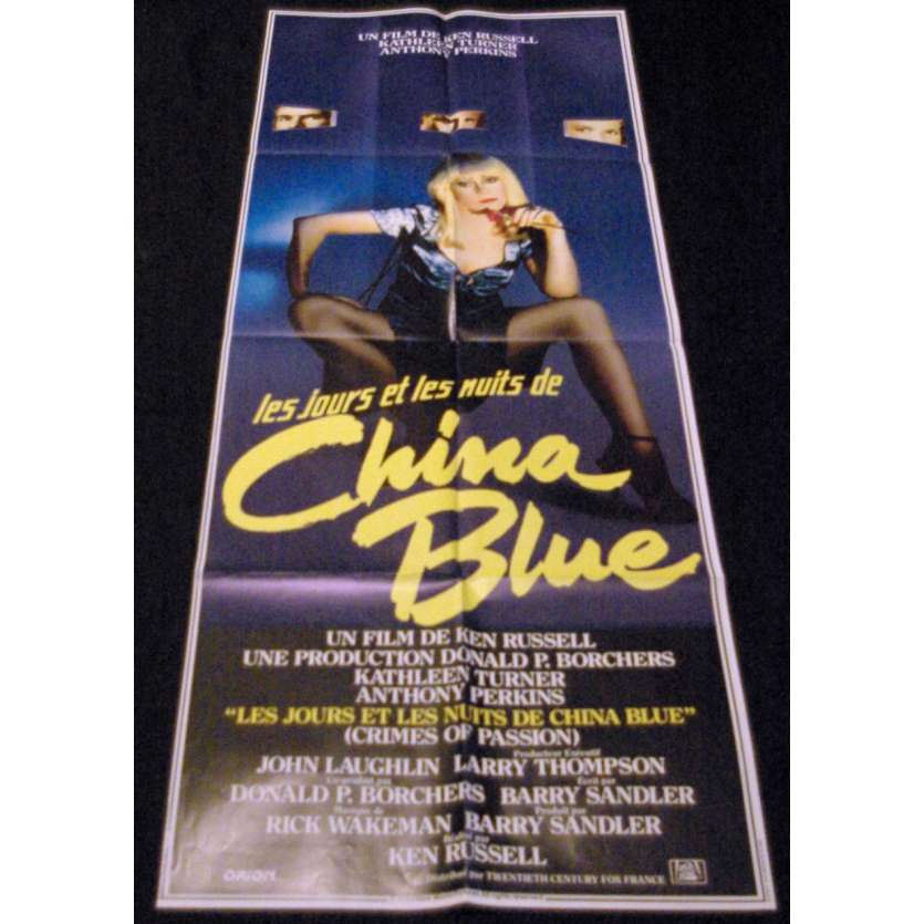 CHINA BLUE '84 Affiche 60x160 Kathleen Turner Ken Russel Movie Poster