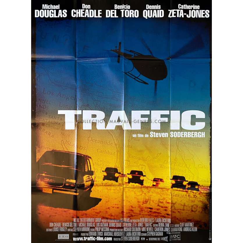 TRAFFIC Affiche de film120x160 - 2000 - Benicio del Toro, Steven Soderbergh