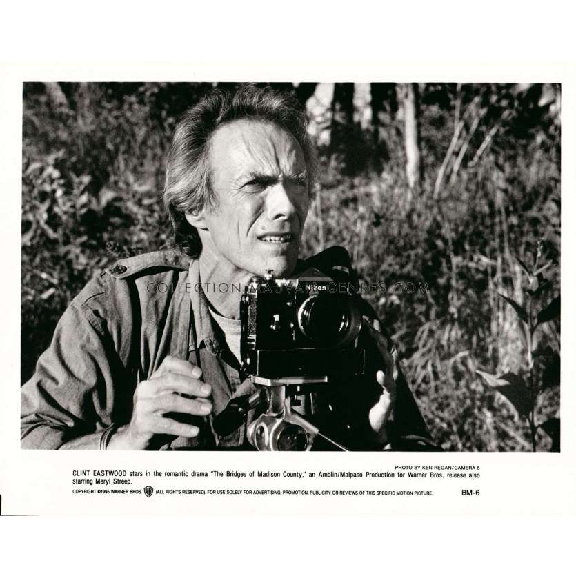 BRIDGES OF MADISON COUNTY advance Movie Stills BM-6 - 8x10 in. - 1995 - Clint Eastwood, Meryl Streep