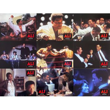 ALI Lobby Cards x9 - 9x12 in. - 2001 - Michael Mann, Will Smith