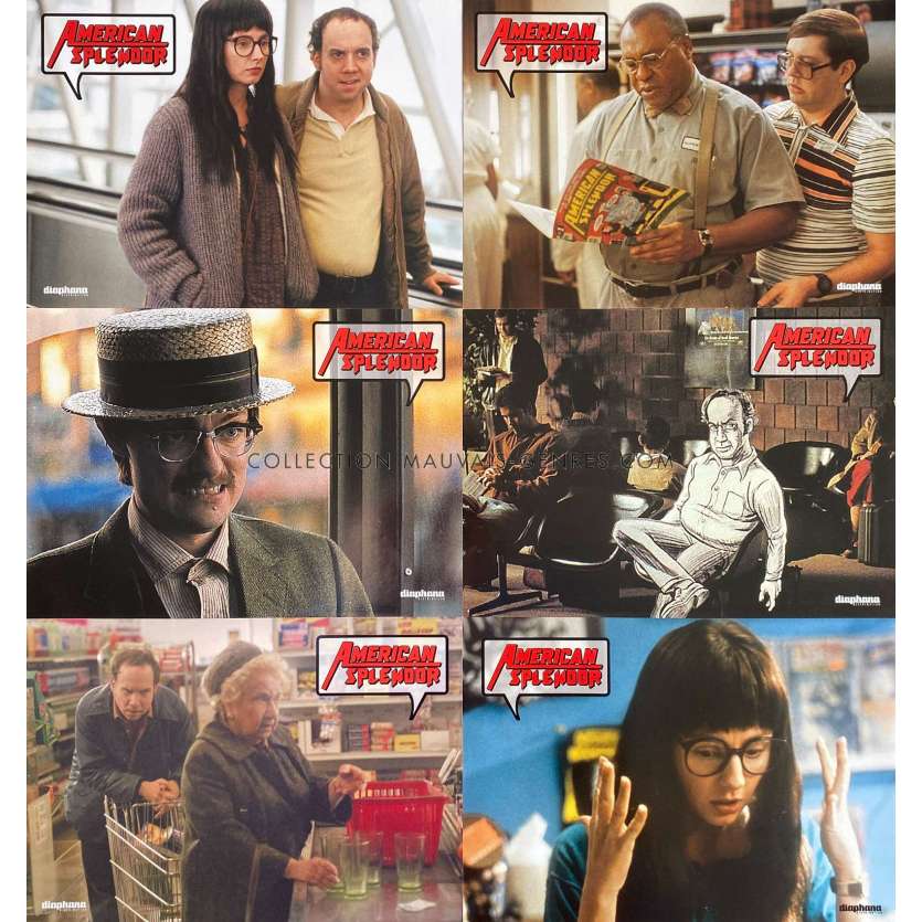 AMERICAN SPLENDOR Lobby Cards x6 - 9x12 in. - 2003 - Shari Springer Berman, Paul Giamatti