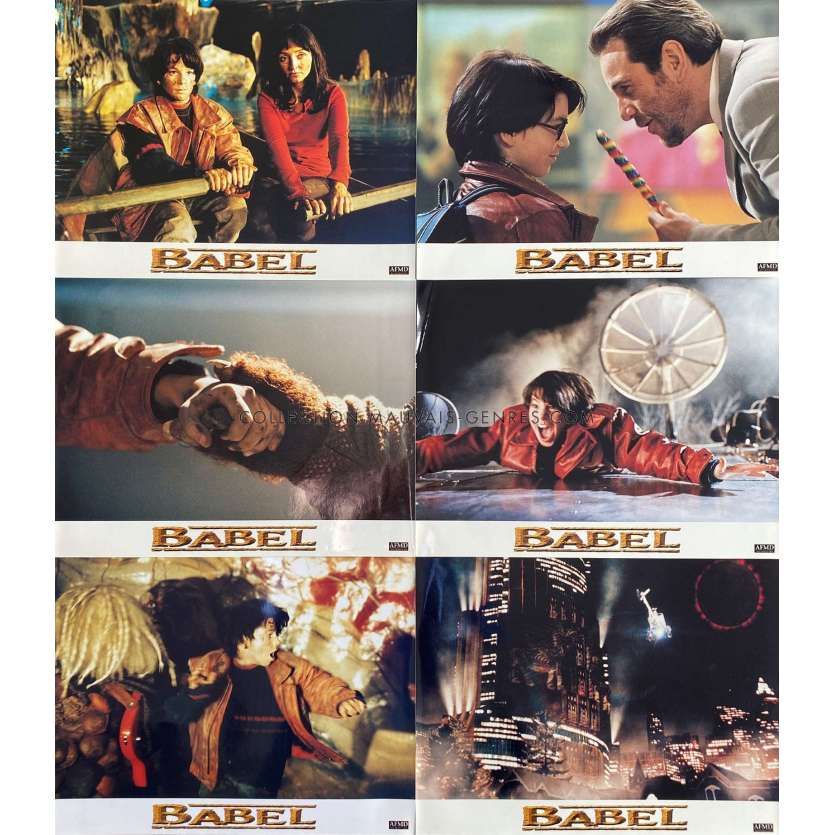 BABEL Lobby Cards x6 - 9x12 in. - 2006 - Alejandro G. Iñárritu, Brad Pitt