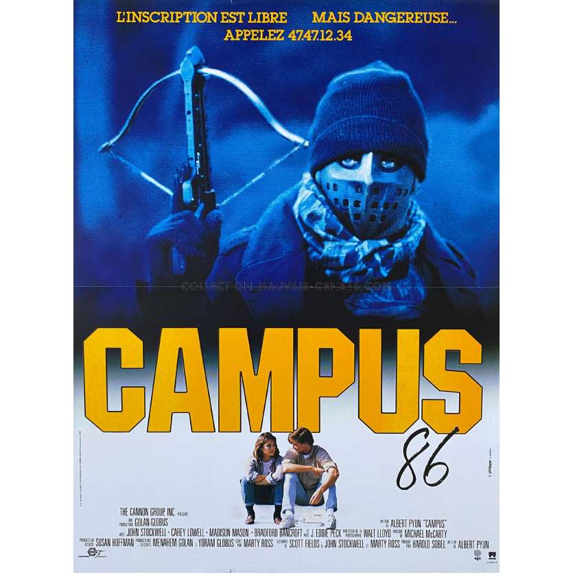 CAMPUS 86 Affiche de film- 40x54 cm. - 1986 - John Stockwell, Albert Pyun