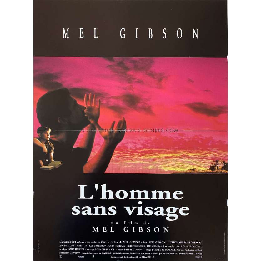 L'HOMME SANS VISAGE Affiche de film- 40x54 cm. - 1993 - Nick Stahl, Mel Gibson
