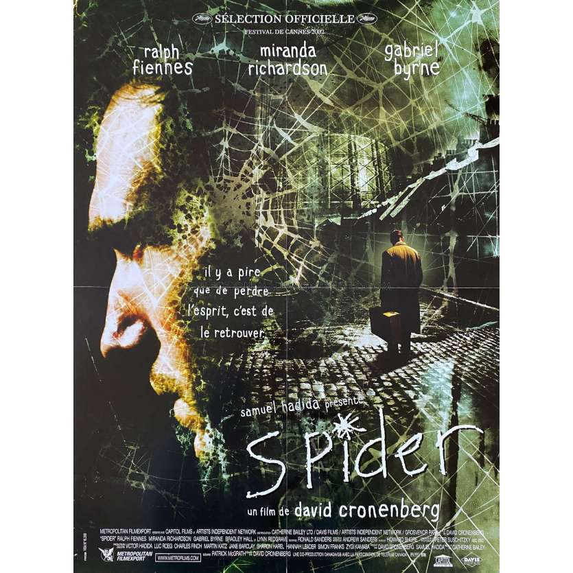 SPIDER Movie Poster- 15x21 in. - 2002 - David Cronenberg, Ralph Fiennes
