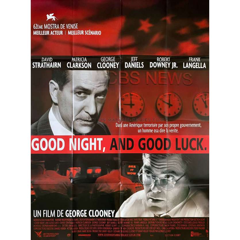 GOOD NIGHT AND GOOD LUCK Affiche de film- 120x160 cm. - 2005 - David Strathairn, George Clooney