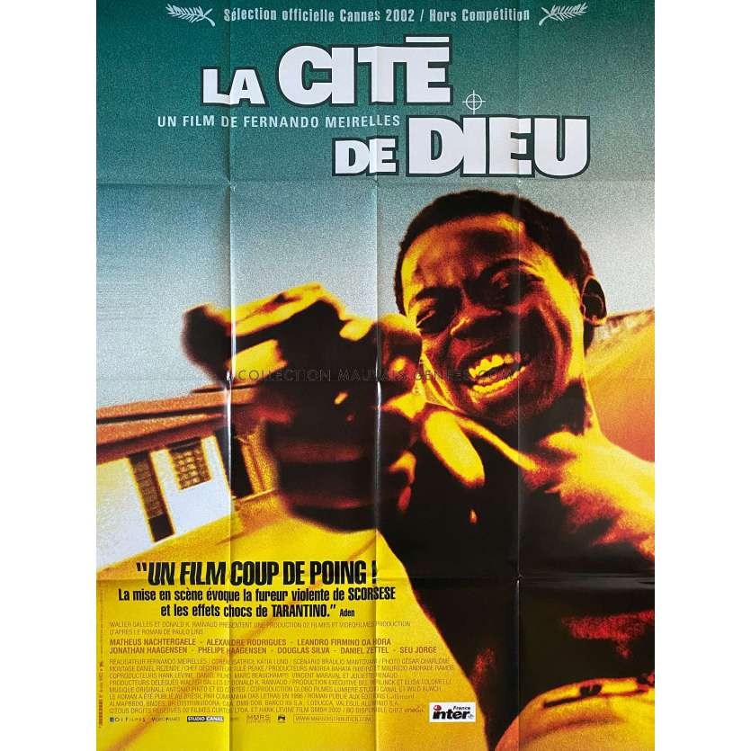 LA CITE DE DIEU Affiche de film- 120x160 cm. - 2002 - Alexandre Rodrigues, Fernando Meirelles