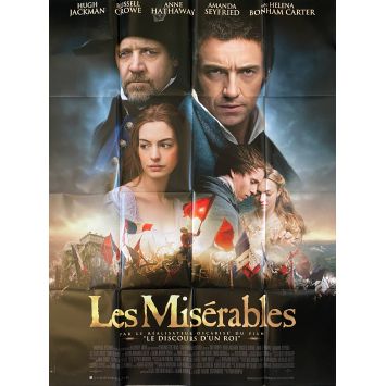 LES MISERABLES Movie Poster- 47x63 in. - 2012 - Hugh Jackman, Russell Crowe