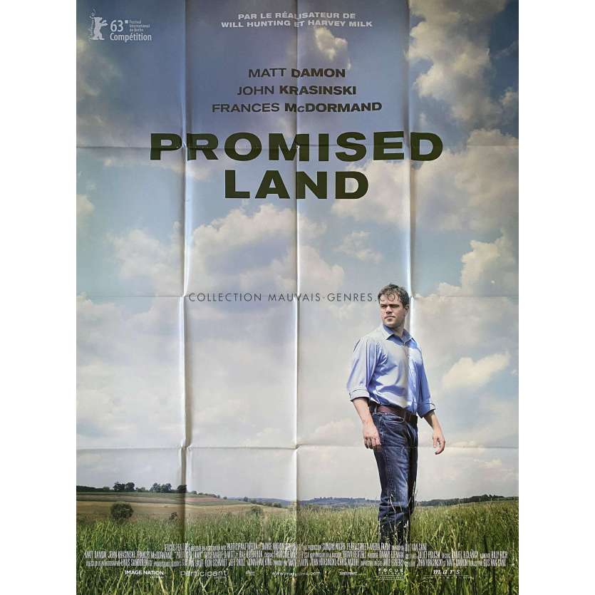 PROMISED LAND Movie Poster- 47x63 in. - 2012 - Gus Van Sant, Matt Damon