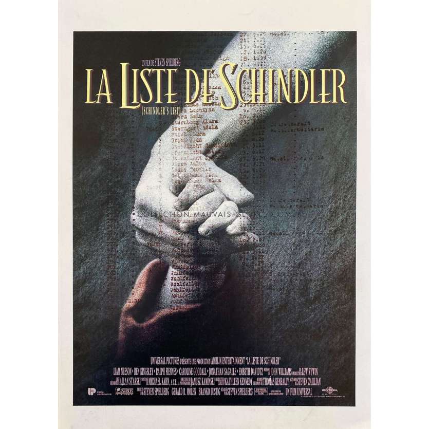 SCHINDLER'S LIST Herald- 9x12 in. - 1993 - Steven Spielberg, Liam Neeson