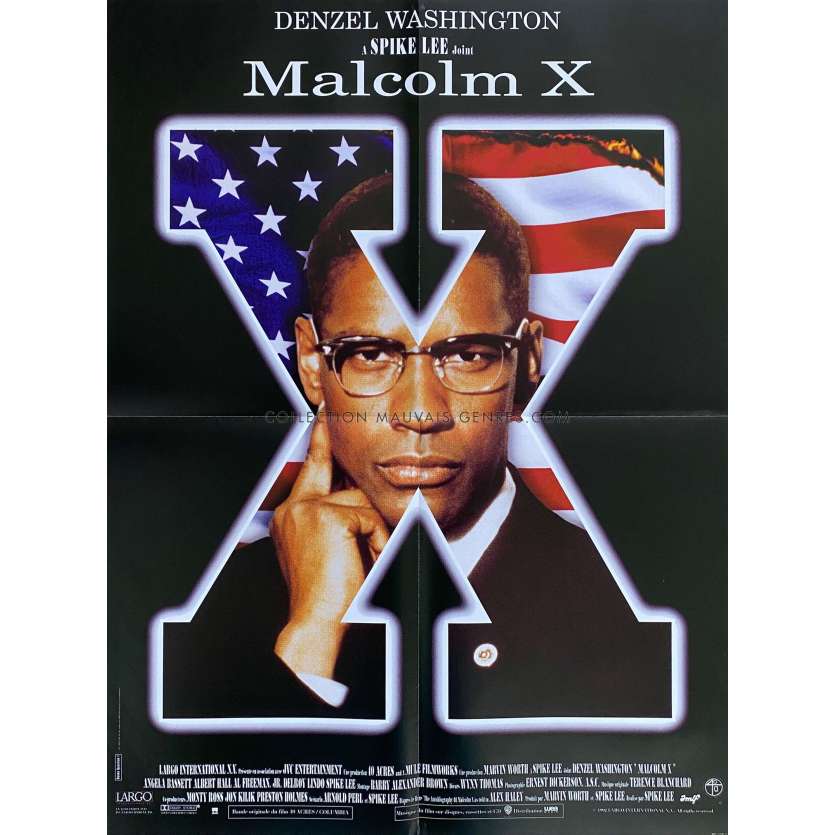 MALCOLM X Affiche de film- 60x80 cm. - 1992 - Denzel Washington, Spike Lee