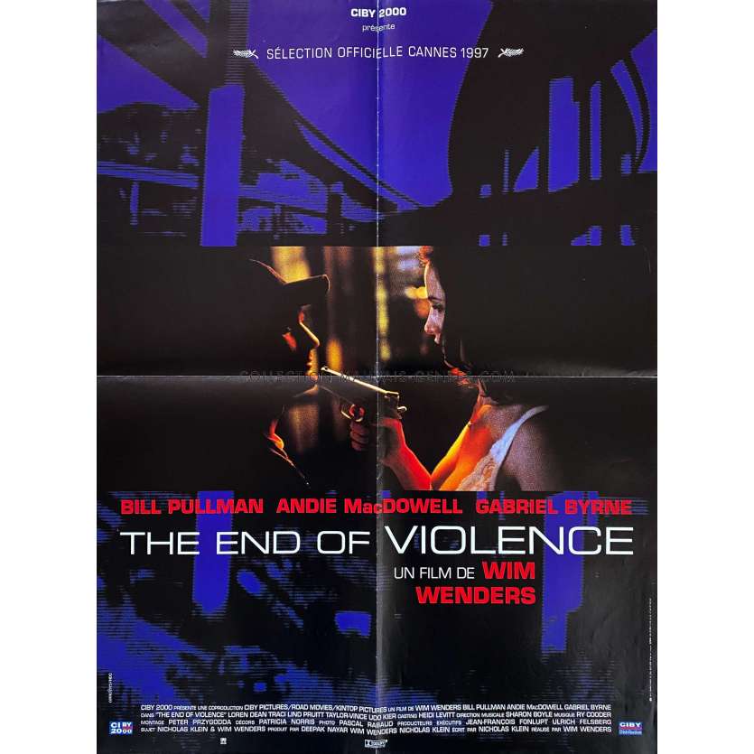 THE END OF VIOLENCE Affiche de film- 60x80 cm. - 1997 - Traci Lind, Wim Wenders