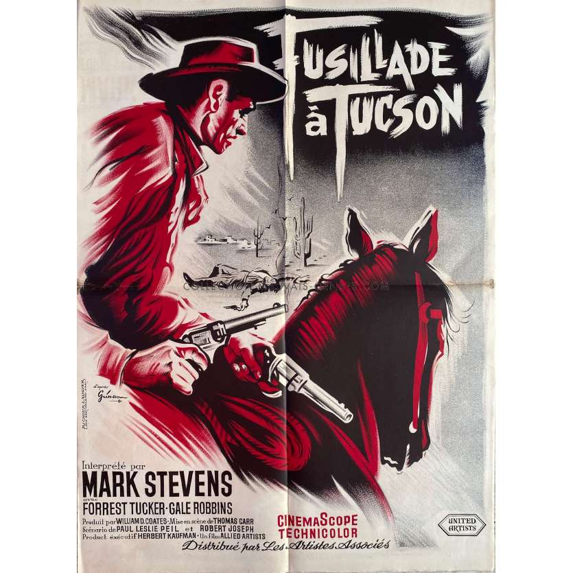 GUNSMOKE IN TUCSON Movie Poster- 23x32 in. - 1958 - Thomas Carr, Mark Stevens