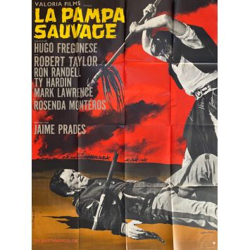 LA PAMPA SAUVAGE Affiche de film- 120x160 cm. - 1965 - Robert Taylor, Hugo Fregonese