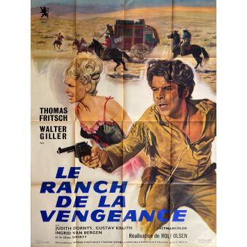 LE RANCH DE LA VENGEANCE Affiche de film- 120x160 cm. - 1964 - Thomas Fritsch, Rolf Olsen