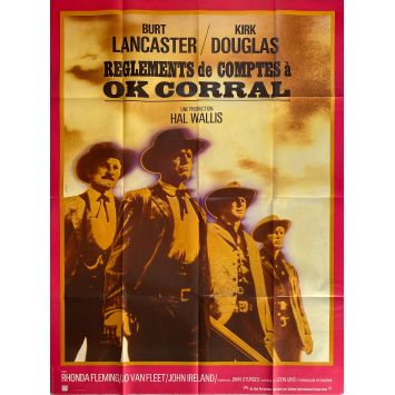 GUNFIGHT AT THE O.K. CORRAL Movie Poster- 47x63 in. - 1957/R1970 - John Sturges, Burt Lancaster