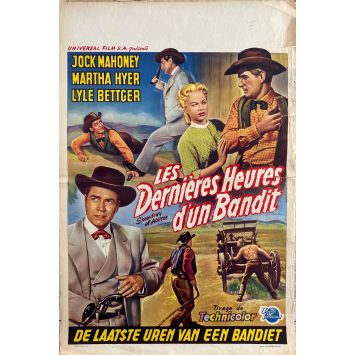 LES DERNIERES HEURES DU BANDIT Affiche de film- 35x55 cm. - 1956 - Jock Mahoney, Charles F. Haas