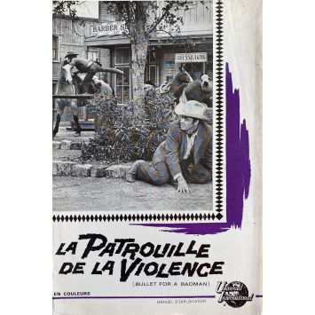 LA PATROUILLE DE LA VIOLENCE Dossier de presse 6p - 16x24 cm. - 1964 - Audie Murphy, R.G. Springsteen