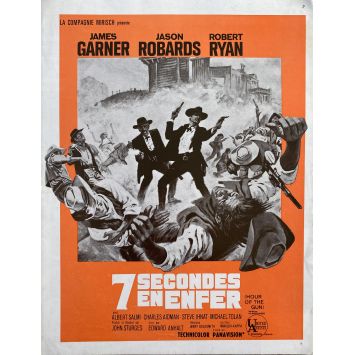 7 SECONDES EN ENFER Synopsis 4p - 24x30 cm. - 1967 - James Garner, John Sturges
