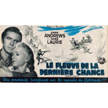 LE FLEUVE DE LA DERNIERE CHANCE Synopsis 6p - 21x30 cm. - 1955 - Dana Andrews, Piper laurie, Jerry Hopper