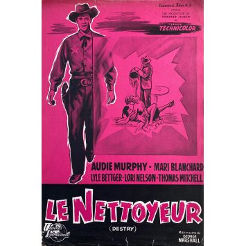 LE NETTOYEUR Synopsis 4p - 24x30 cm. - 1954 - Audie Murphy, George Marshall