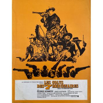 LES COLTS DES 7 MERCENAIRES Synopsis 4p - 24x30 cm. - 1969 - George Kennedy, Paul Wendkos