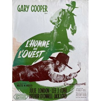 L'HOMME DE L'OUEST Synopsis 4p - 24x30 cm. - 1958 - Gary Cooper, Anthony Mann