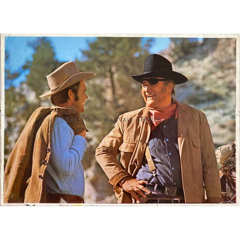 100 DOLLARS POUR UN SHERIF Photo de film - 25x35cm env. - 1969 - John Wayne, Henry Hathaway