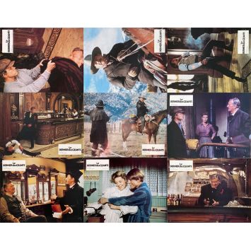 THE SHOOTIST Lobby Cards x9 - Set B - 9x12 in. - 1976 - Don Siegel, John Wayne