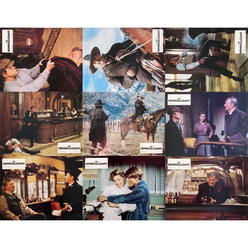 THE SHOOTIST Lobby Cards x9 - Set B - 9x12 in. - 1976 - Don Siegel, John Wayne