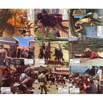 GUNS OF THE MAGNIFICENT SEVEN Lobby Cards x9 - Set B - 9x12 in. - 1969 - Paul Wendkos, George Kennedy