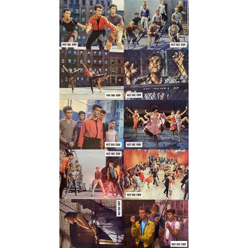 WEST SIDE STORY Lobby Cards x10 - 9x12 in. - 1961 - Robert Wise, Natalie Wood - Dance