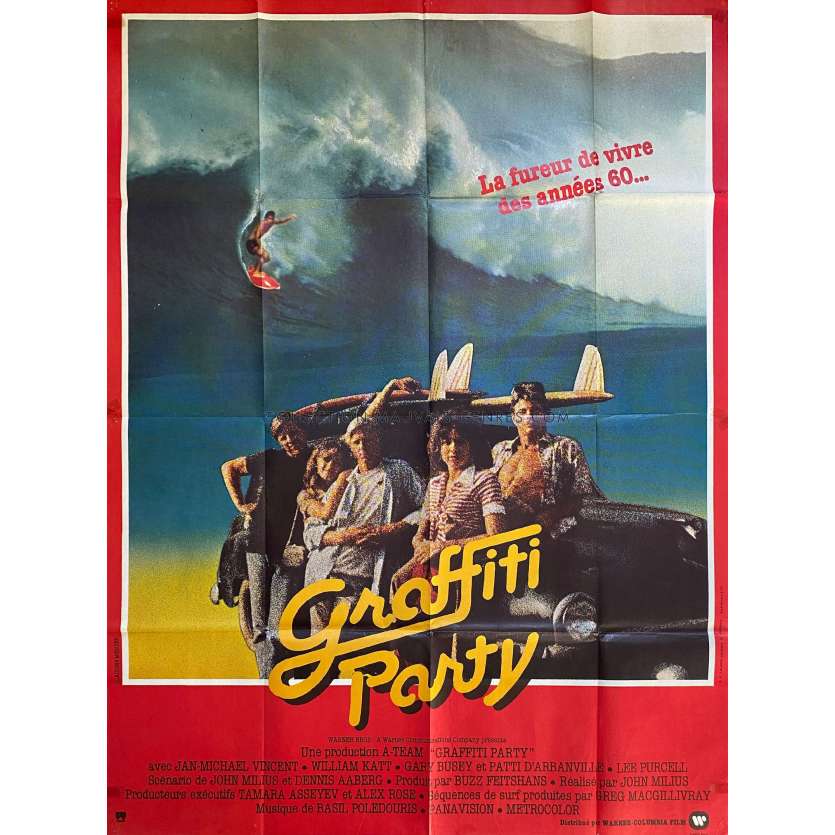 GRAFFITI PARTY Affiche de film- 120x160 cm. - 1978 - Jan-Michael Vincent, John Milius - Surf