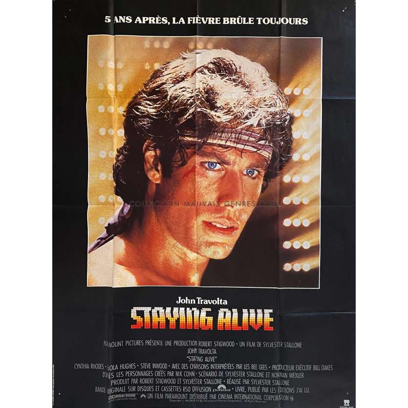 STAYING ALIVE Affiche de film- 120x160 cm. - 1983 - John Travolta, Sylvester Stallone - Danse