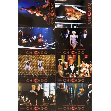 CHICAGO Lobby Cards x8 - 9x12 in. - 2002 - Rob Marshall, Renee Zellwegger - Dance