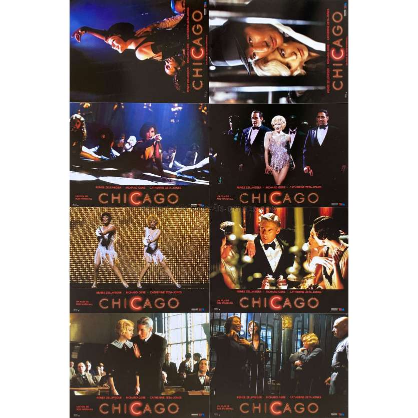 CHICAGO Photos de film x8 - 21x30 cm. - 2002 - Renee Zellwegger, Rob Marshall - Danse