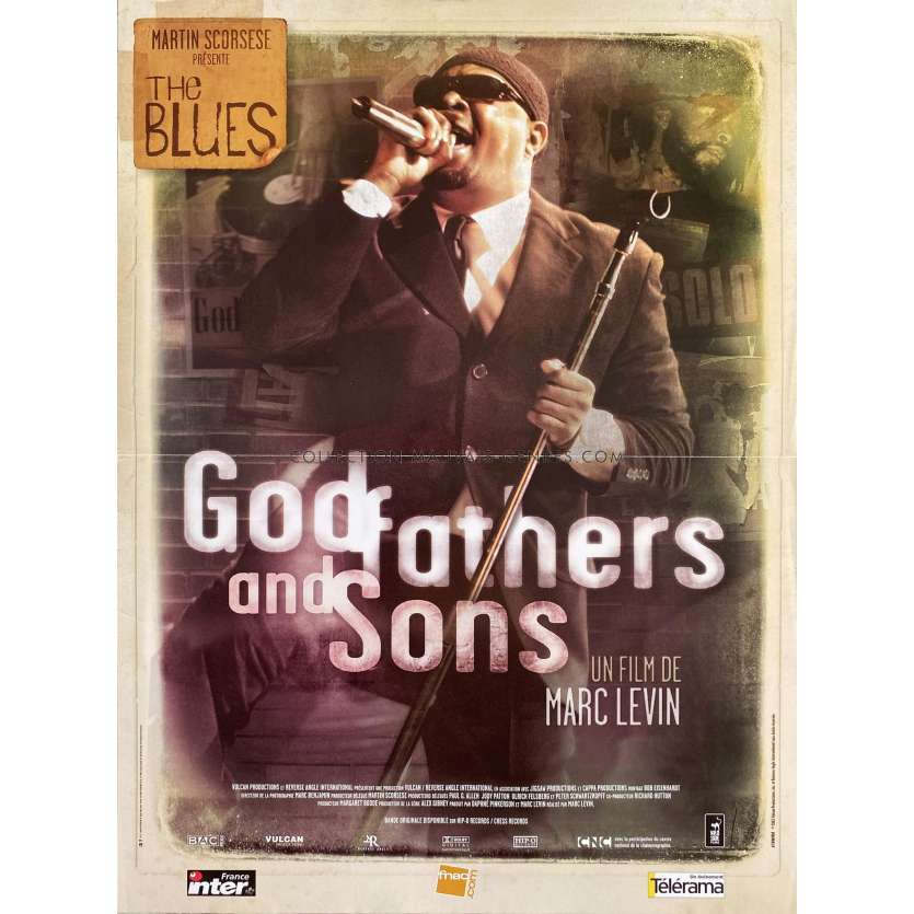 GODFATHERS AND SONS Movie Poster- 15x21 in. - 2003 - Marc Levin, Chuck D, Muddy Waters -