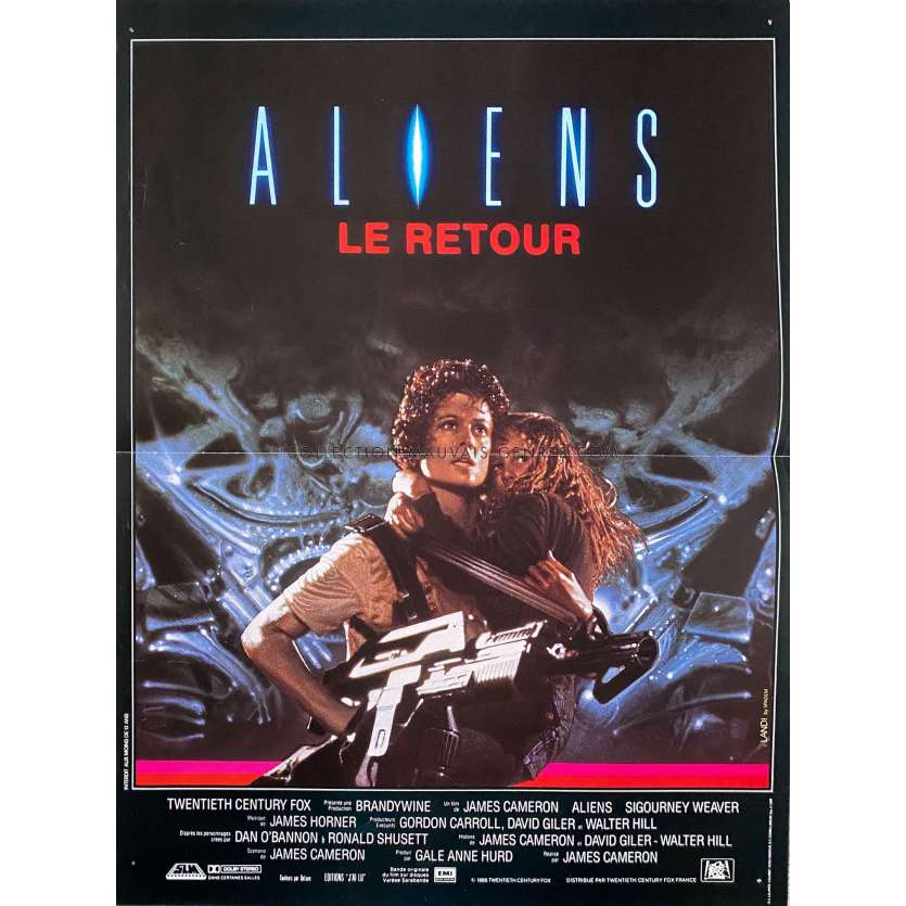 ALIENS Affiche de film- 40x54 cm. - 1986 - Sigourney Weaver, James Cameron -