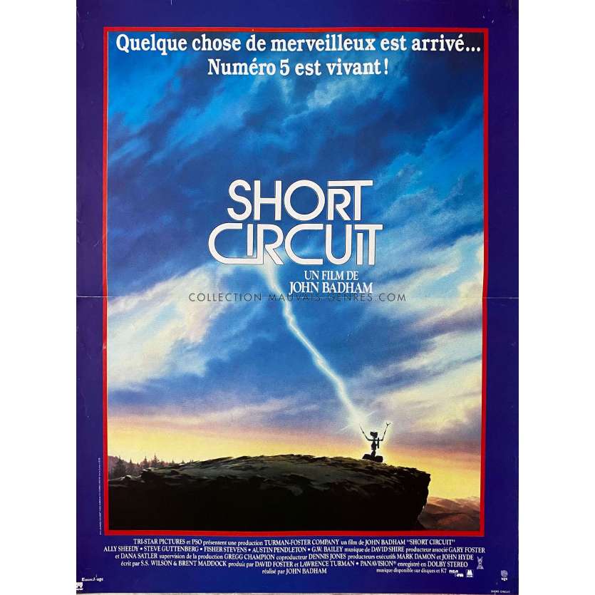 SHORT CIRCUIT Affiche de film- 40x54 cm. - 1986 - Steve Guttenberg, John Badham -