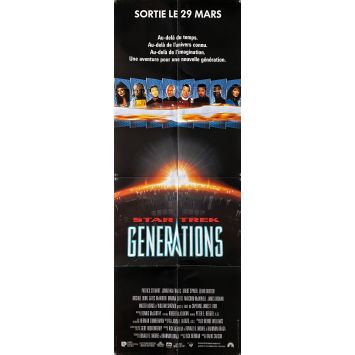 STAR TREK GENERATIONS Affiche de film- 60x160 cm. - 1994 - Patrick Stewart, David Carson -