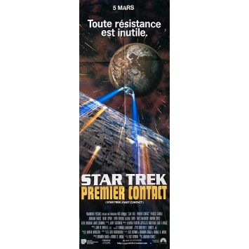 STAR TREK: FIRST CONTACT Movie Poster- 23x63 in. - 1996 - Jonathan Frakes, Patrick Stewart -