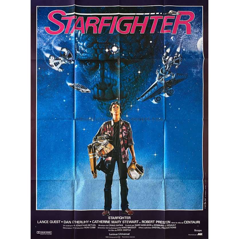 THE LAST STARFIGHTER Movie Poster- 47x63 in. - 1984 - Nick Castle, Lance Guest -