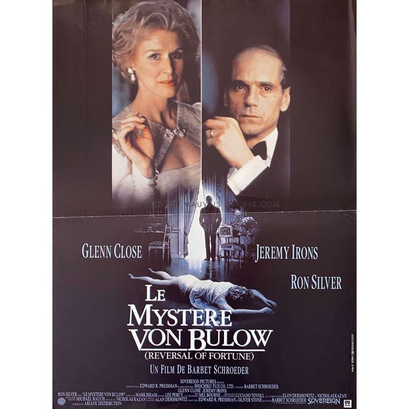 LE MYSTERE VON BULOW Affiche de film- 40x54 cm. - 1990 - Jeremy Irons, Barbet Schroeder -