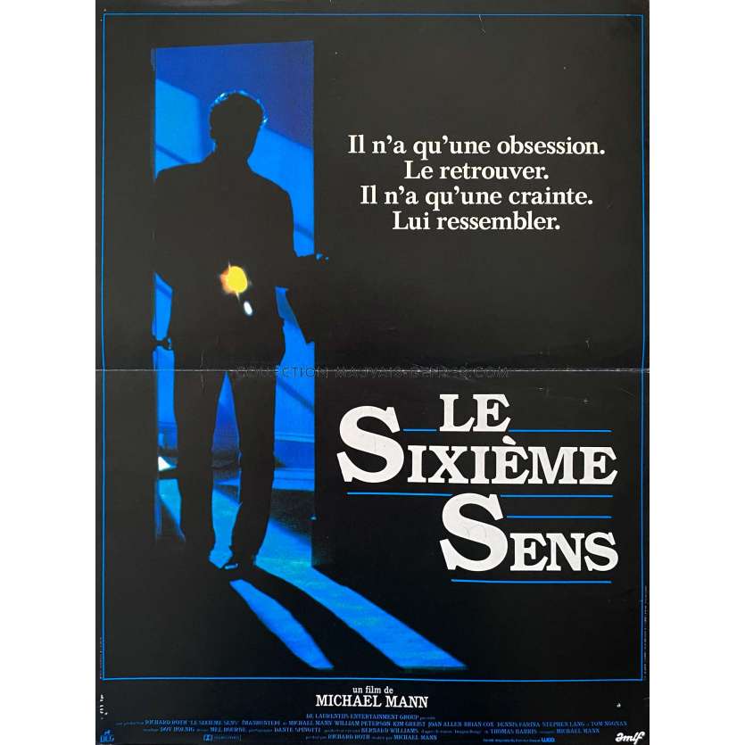 LE SIXIEME SENS Affiche de film- 40x54 cm. - 1986 - William Petersen, Michael Mann -