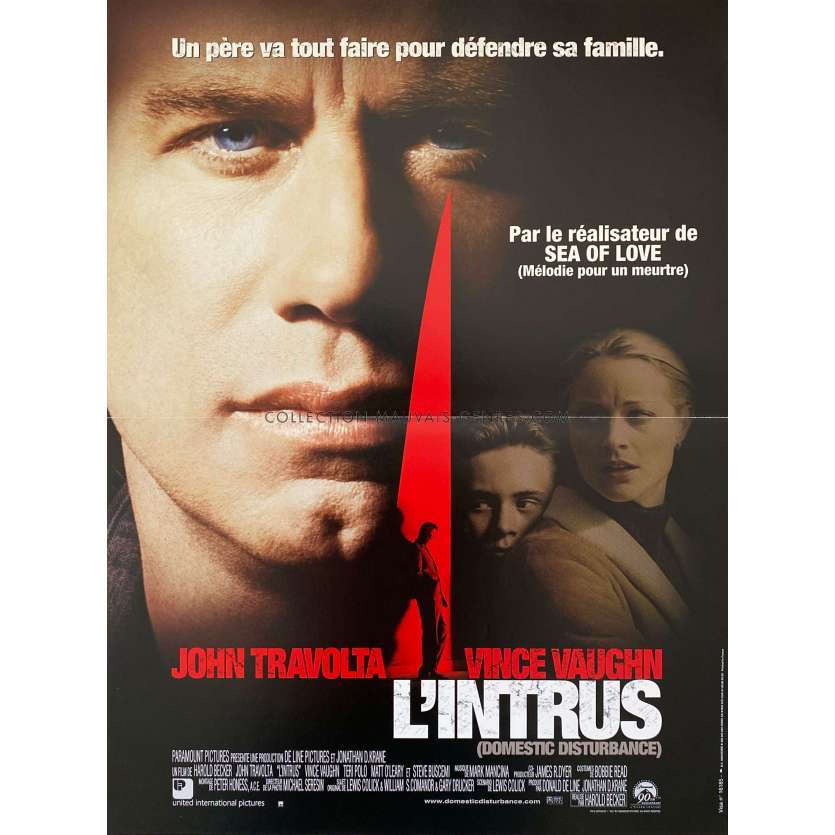 DOMESTIC DISTURBANCE Movie Poster- 15x21 in. - 2001 - Harold Becker, John Travolta -