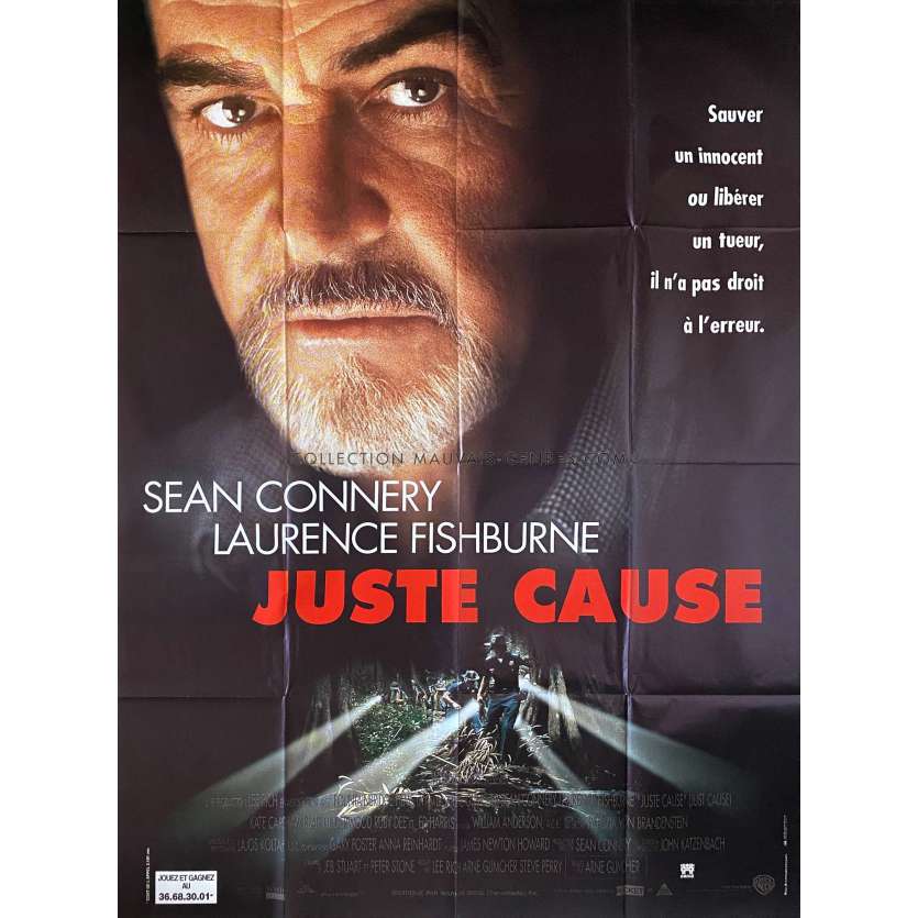 JUSTE CAUSE Affiche de film- 120x160 cm. - 1995 - Sean Connery, Arne Glimcher -