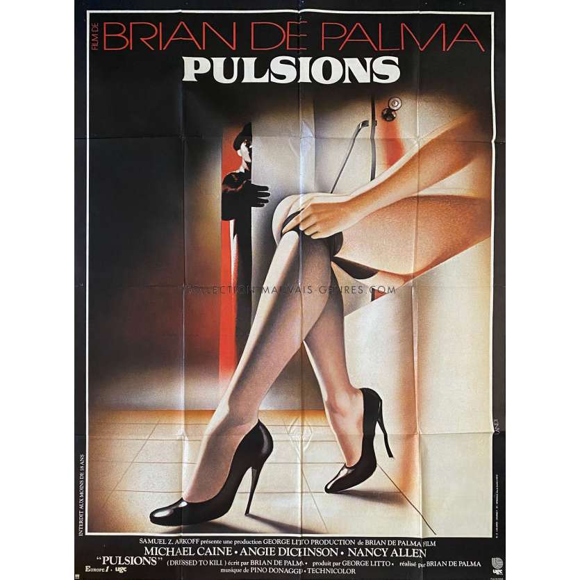 PULSIONS Affiche de film- 120x160 cm. - 1980 - Michael Caine, Brian de Palma -