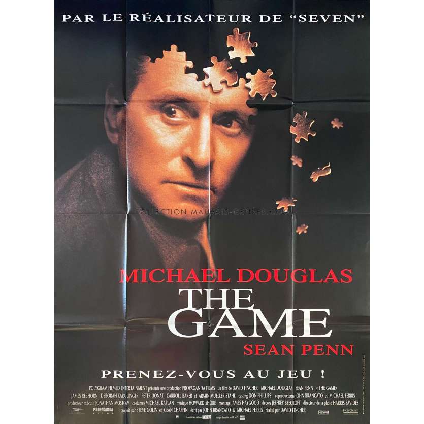 THE GAME Movie Poster- 47x63 in. - 1997 - David Fincher, Michael Douglas -