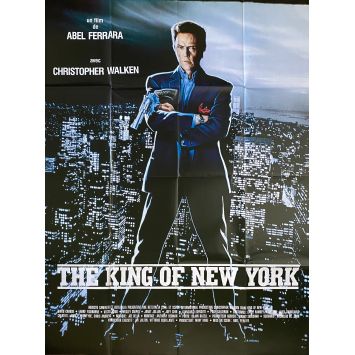 THE KING OF NEW YORK Movie Poster- 47x63 in. - 1990 - Abel Ferrara, Christopher Walken -